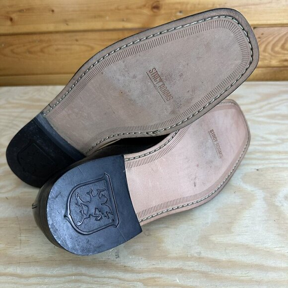 Stacy Adams Oxfords Leather Dress Shoes Mens 8.5 23109-63 Black - Picture 7 of 7